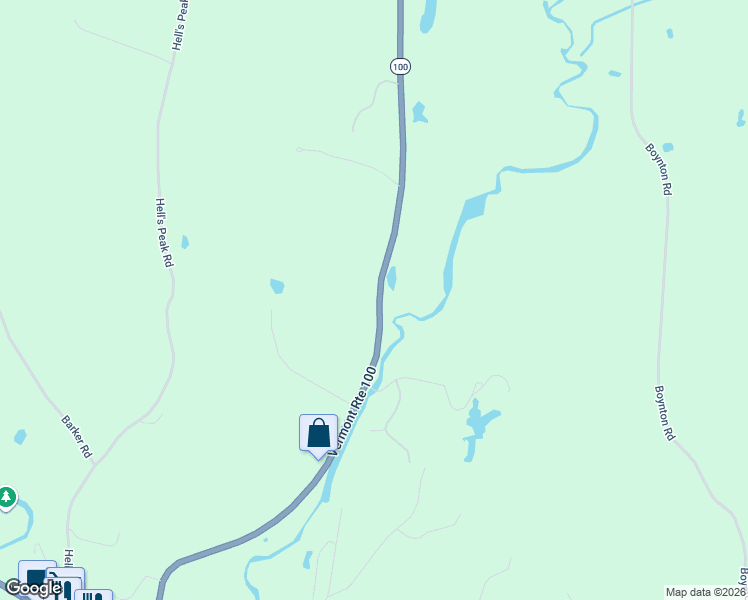 map of restaurants, bars, coffee shops, grocery stores, and more near 6795 Vermont Route 100 in Londonderry