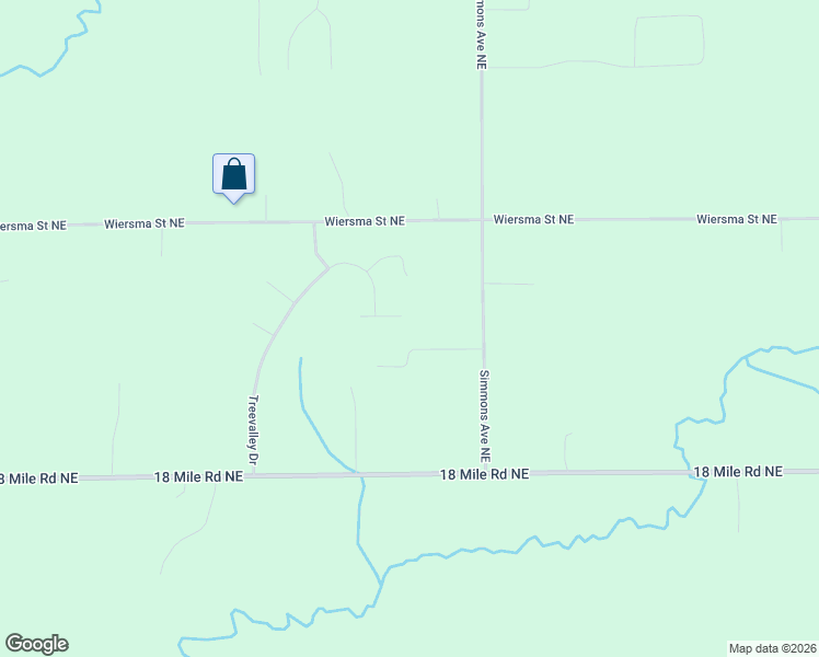 map of restaurants, bars, coffee shops, grocery stores, and more near 3075 Root Court in Cedar Springs