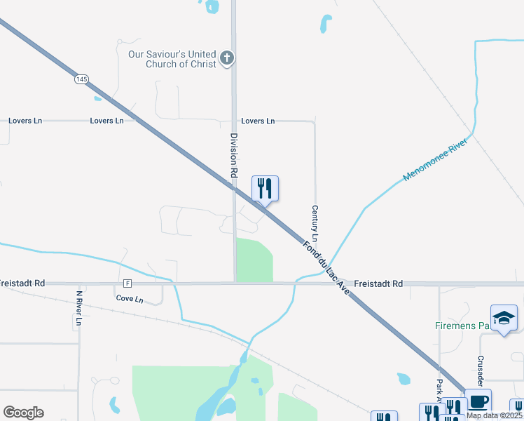 map of restaurants, bars, coffee shops, grocery stores, and more near W170N12197 Fond Du Lac Avenue in Germantown