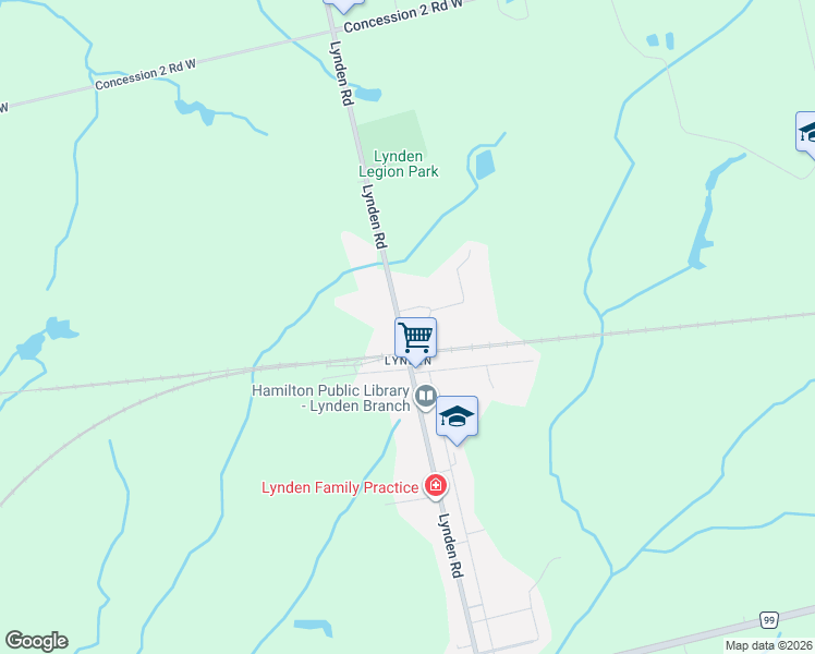 map of restaurants, bars, coffee shops, grocery stores, and more near 143 Lynden Road in Hamilton