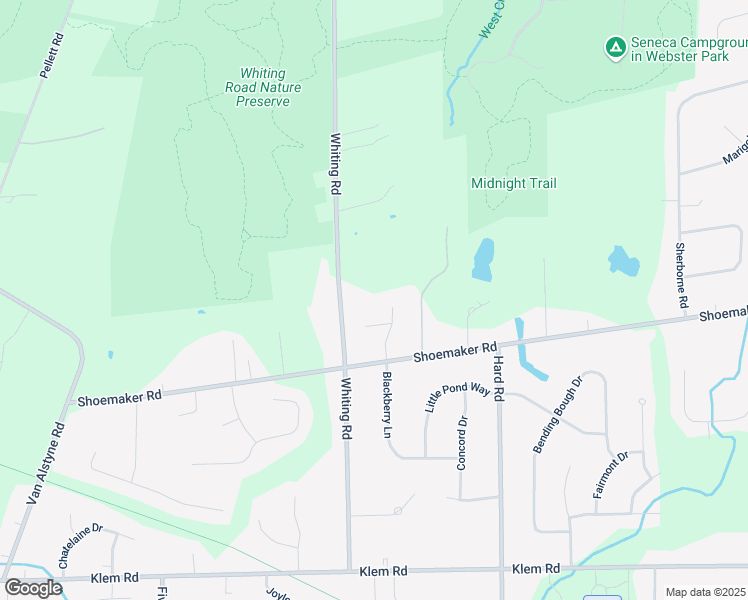 map of restaurants, bars, coffee shops, grocery stores, and more near 549 West Creek Drive in Webster