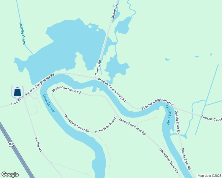 map of restaurants, bars, coffee shops, grocery stores, and more near 432 Phoenix-Caughdenoy Road in Pennellville