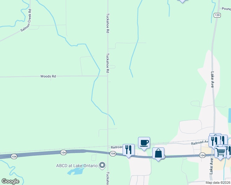 map of restaurants, bars, coffee shops, grocery stores, and more near 6624 Tuckahoe Road in Williamson