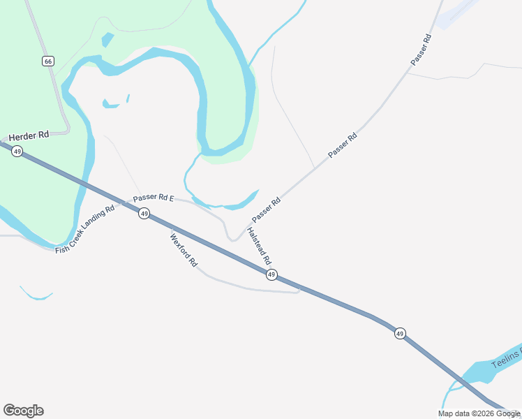 map of restaurants, bars, coffee shops, grocery stores, and more near 7781 Passer Road in Blossvale