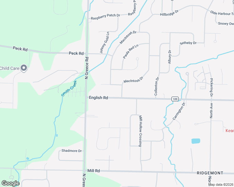 map of restaurants, bars, coffee shops, grocery stores, and more near 2885 County Road 109 in Rochester