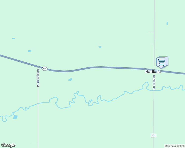 map of restaurants, bars, coffee shops, grocery stores, and more near 7966 Ridge Road in Gasport