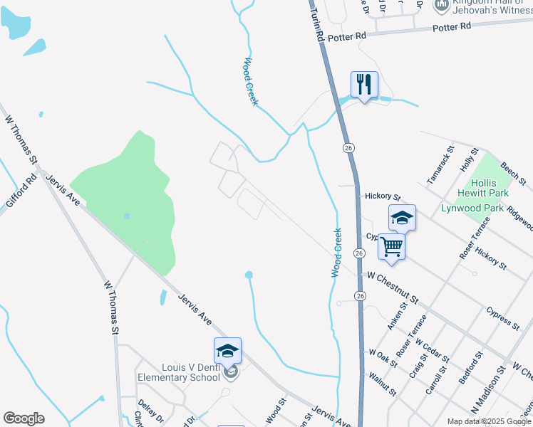 map of restaurants, bars, coffee shops, grocery stores, and more near 7808 Merrick Road in Rome