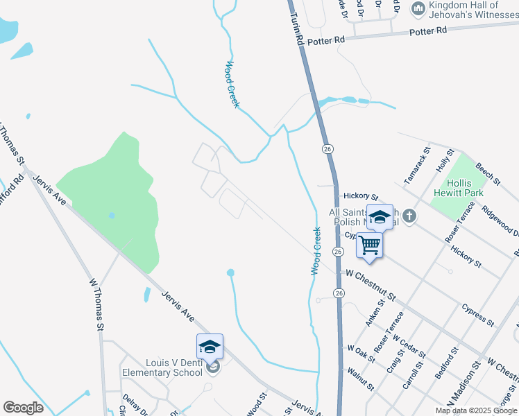 map of restaurants, bars, coffee shops, grocery stores, and more near 7808 Merrick Road in Rome