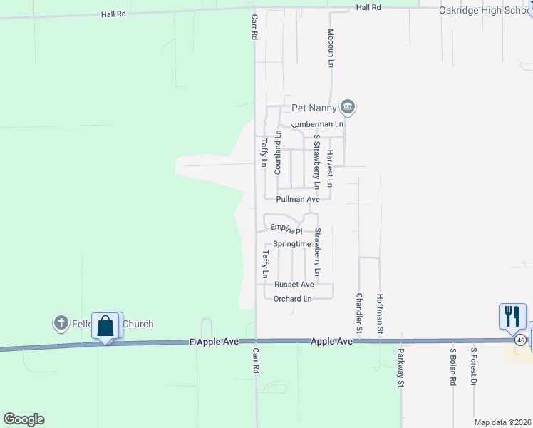 map of restaurants, bars, coffee shops, grocery stores, and more near 4921 Jonagold Drive in Muskegon