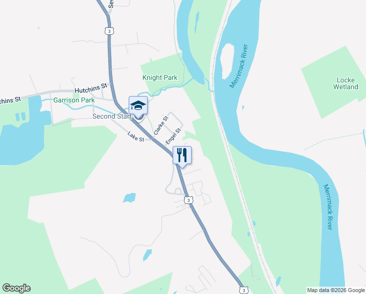 map of restaurants, bars, coffee shops, grocery stores, and more near 9 Peabody Street in Concord