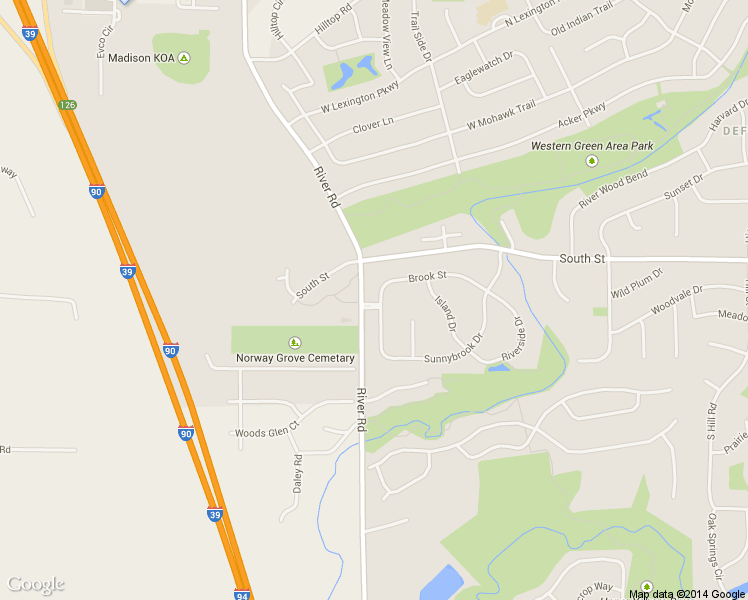 map of restaurants, bars, coffee shops, grocery stores, and more near 816 Brook St in DeForest