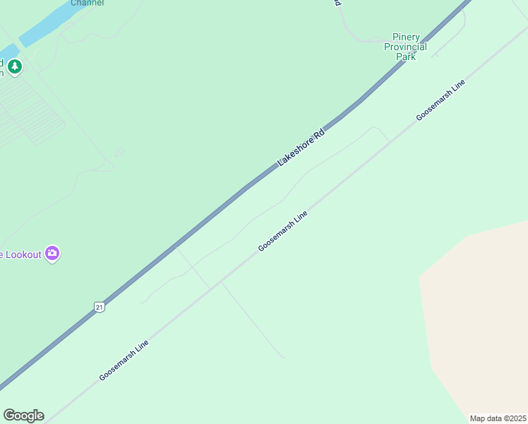 map of restaurants, bars, coffee shops, grocery stores, and more near Timberwood Trail in Lambton Shores