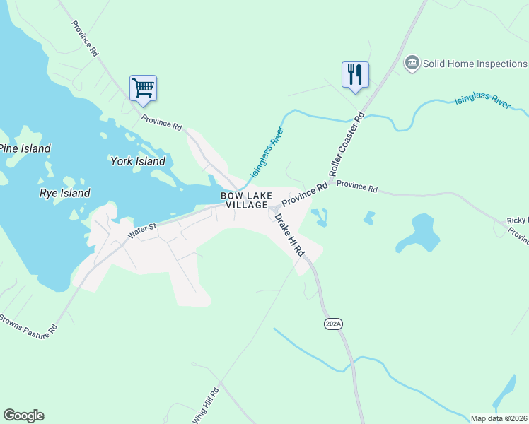 map of restaurants, bars, coffee shops, grocery stores, and more near 6 New Hampshire 202A in Strafford