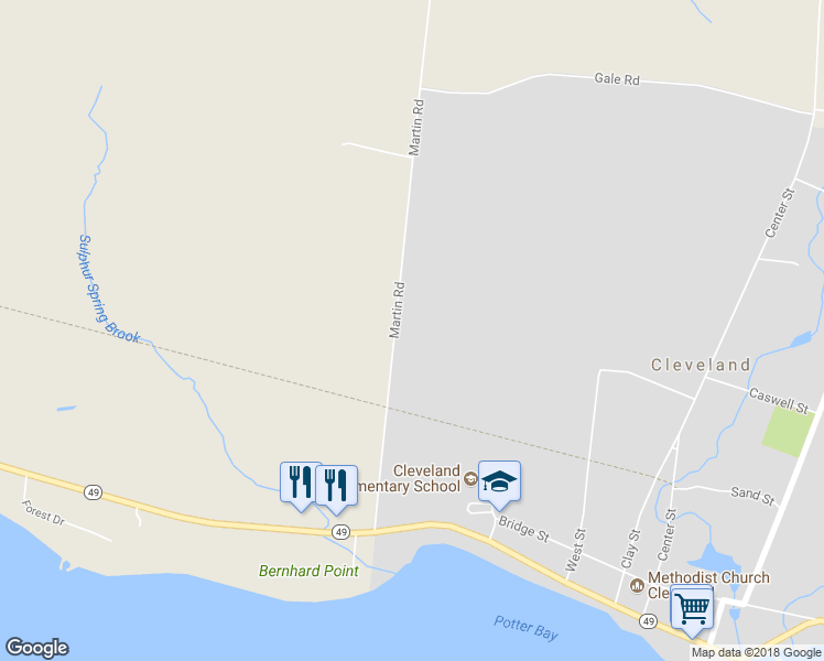 map of restaurants, bars, coffee shops, grocery stores, and more near 84 Martin Road in Cleveland