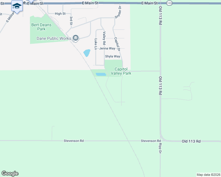 map of restaurants, bars, coffee shops, grocery stores, and more near in Dane