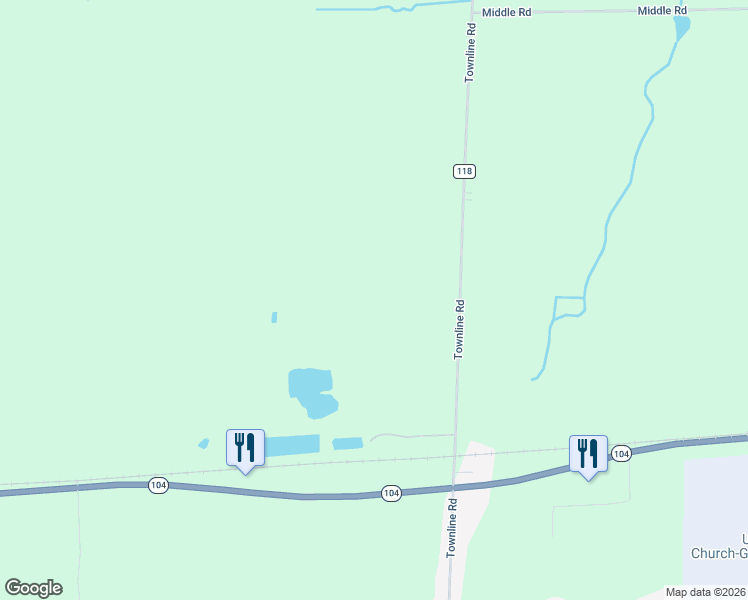 map of restaurants, bars, coffee shops, grocery stores, and more near 6705 East Townline Road in Williamson