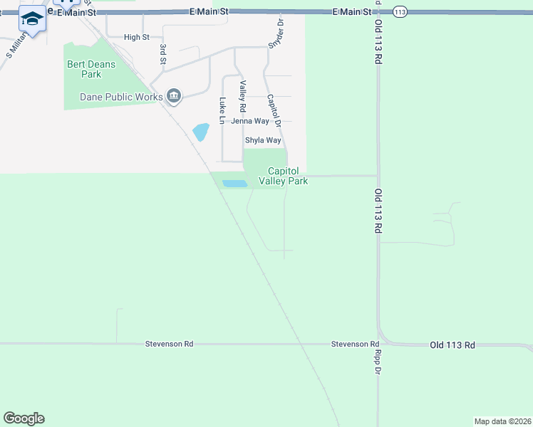 map of restaurants, bars, coffee shops, grocery stores, and more near in Dane