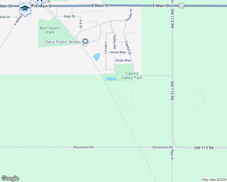 map of restaurants, bars, coffee shops, grocery stores, and more near 704 Valley Road in Dane