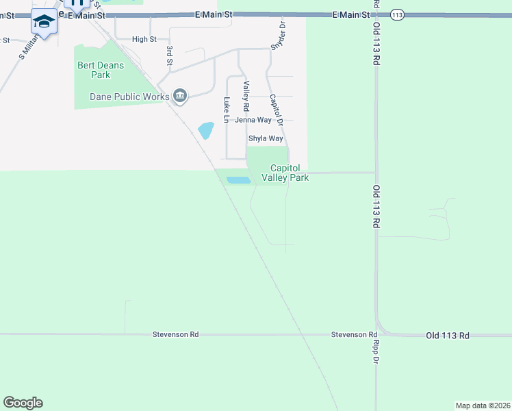 map of restaurants, bars, coffee shops, grocery stores, and more near in Dane