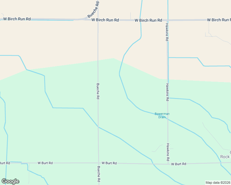 map of restaurants, bars, coffee shops, grocery stores, and more near 12505 Bueche Road in Burt
