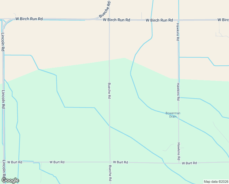 map of restaurants, bars, coffee shops, grocery stores, and more near 12505 Bueche Road in Burt