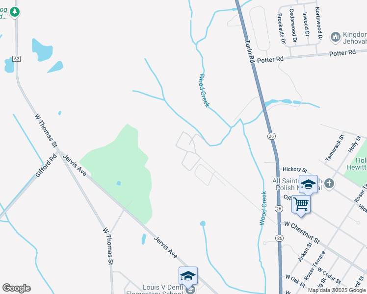 map of restaurants, bars, coffee shops, grocery stores, and more near 11 Wood Creek Drive in Rome