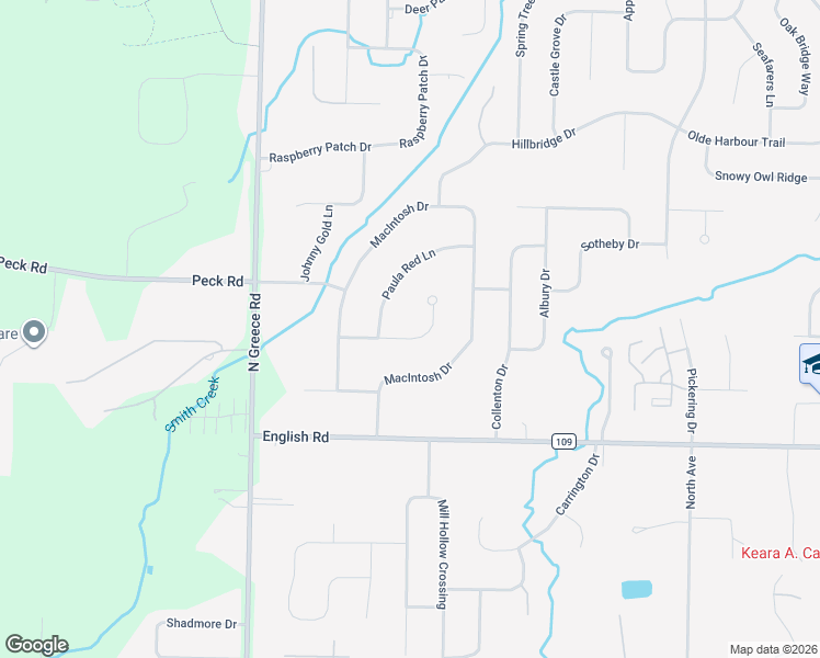 map of restaurants, bars, coffee shops, grocery stores, and more near 144 Ida Red Lane in Rochester