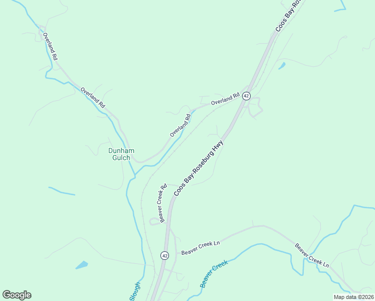 map of restaurants, bars, coffee shops, grocery stores, and more near 95496 Oregon 42 in Coos Bay