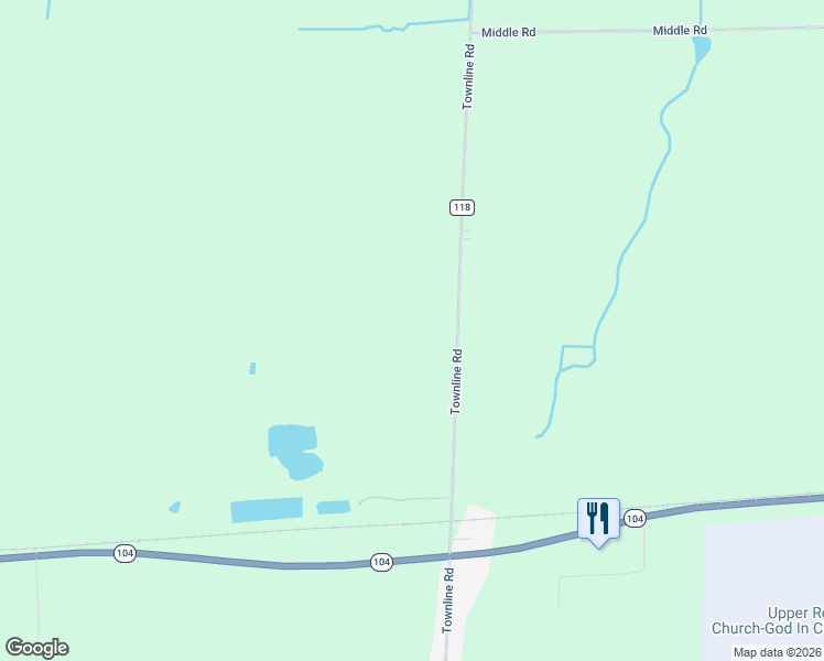 map of restaurants, bars, coffee shops, grocery stores, and more near 6705 East Townline Road in Williamson