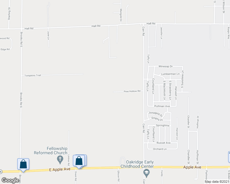 map of restaurants, bars, coffee shops, grocery stores, and more near 4510 Pine Hollow Road in Muskegon