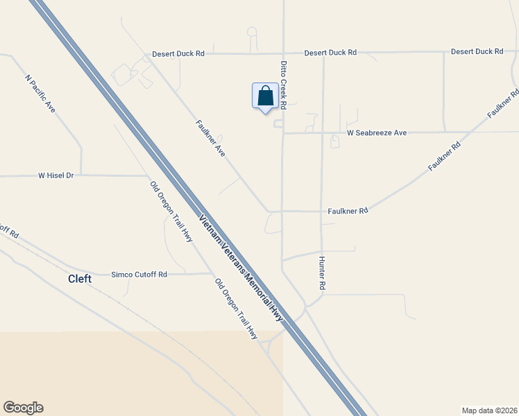 map of restaurants, bars, coffee shops, grocery stores, and more near 12897 Faulkner Avenue in Mountain Home