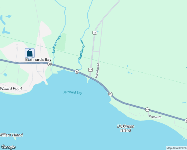 map of restaurants, bars, coffee shops, grocery stores, and more near 4 Marsden Road in Oswego County