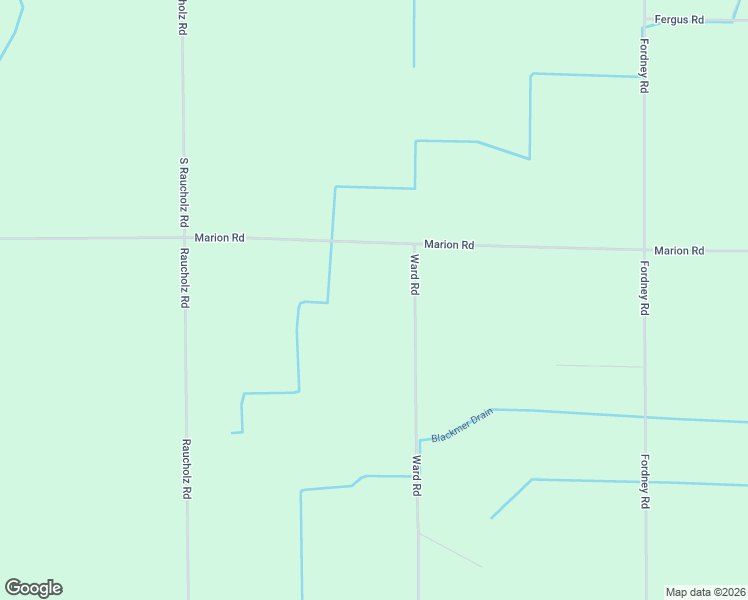 map of restaurants, bars, coffee shops, grocery stores, and more near 14585 Marion Road in Chesaning