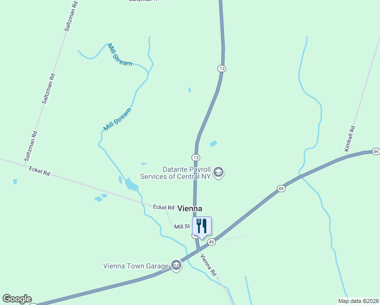 map of restaurants, bars, coffee shops, grocery stores, and more near 7867 New York 13 in Blossvale