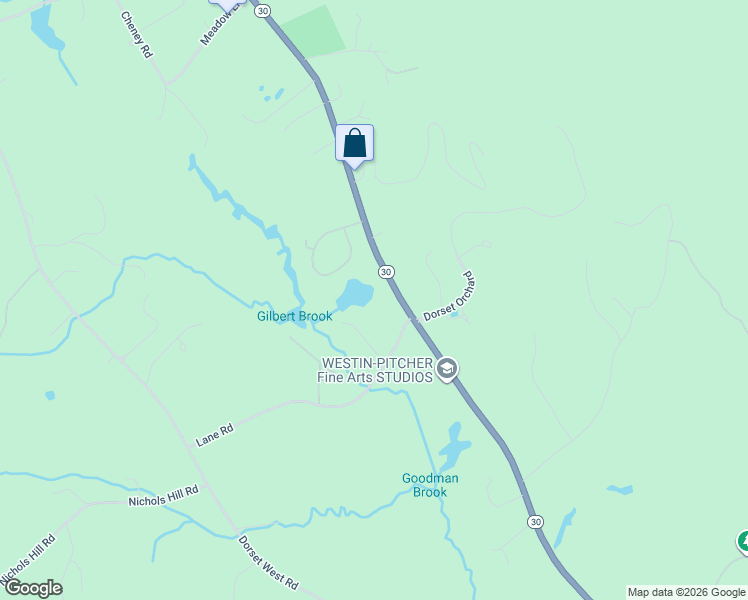 map of restaurants, bars, coffee shops, grocery stores, and more near 2457 Vermont 30 in Pawlet