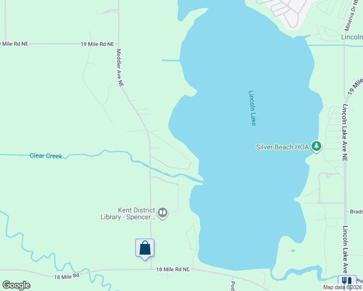 map of restaurants, bars, coffee shops, grocery stores, and more near 12215 Verlin Drive in Gowen