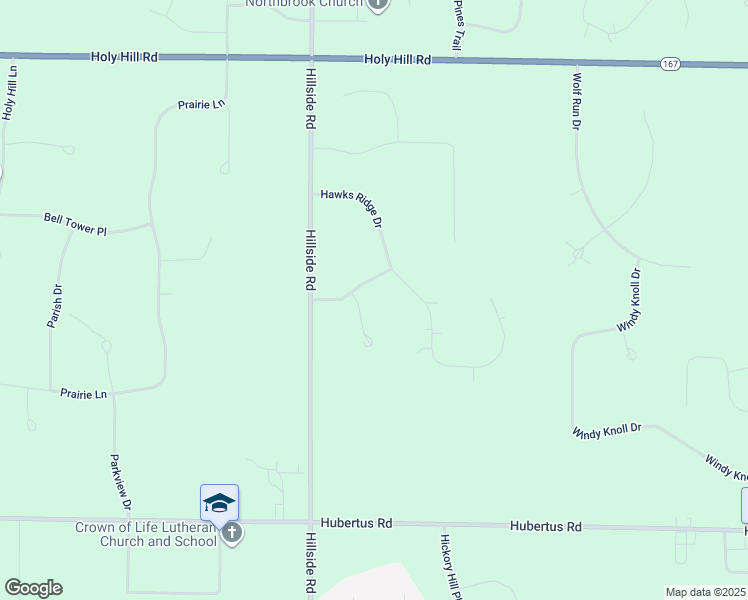 map of restaurants, bars, coffee shops, grocery stores, and more near 4055 Coopers Hawk Drive in Hubertus