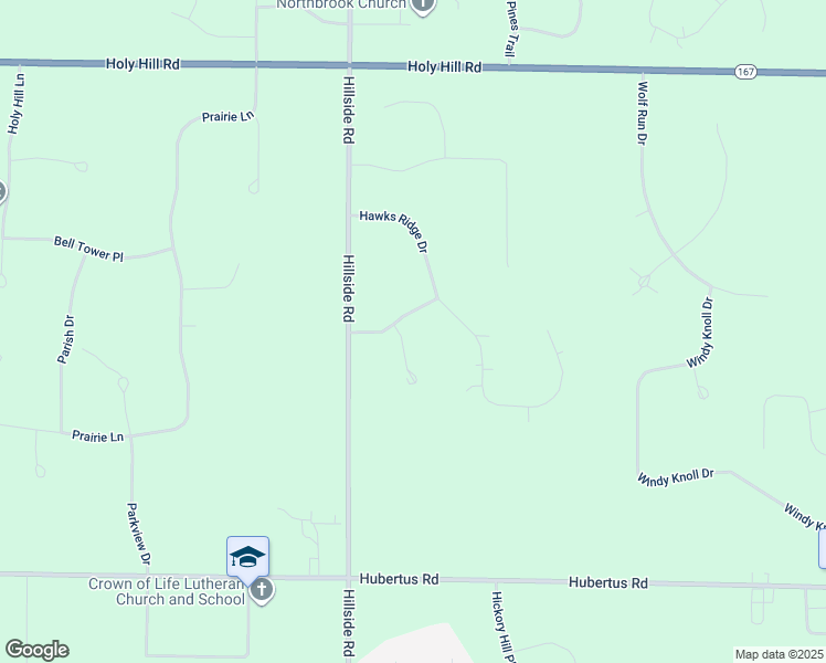 map of restaurants, bars, coffee shops, grocery stores, and more near 4055 Coopers Hawk Drive in Hubertus