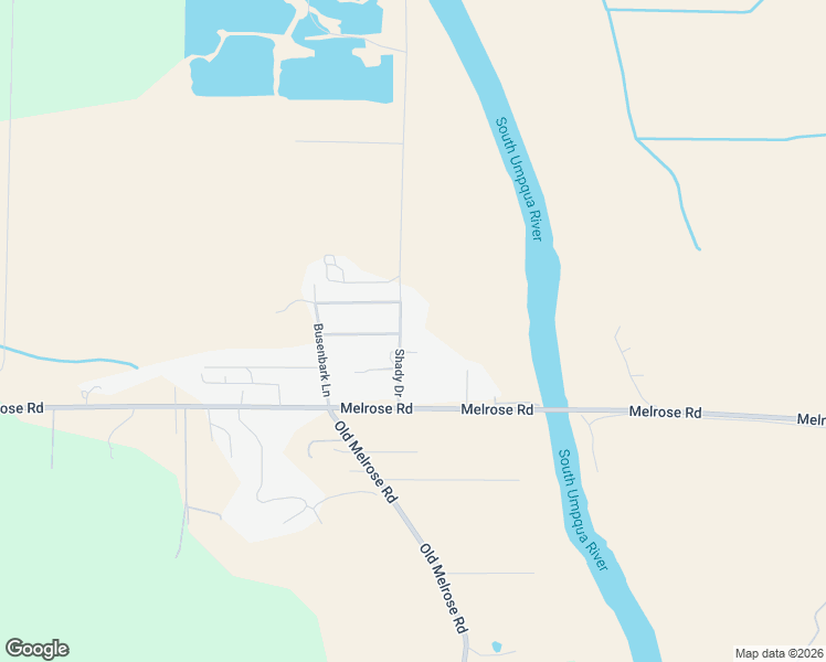 map of restaurants, bars, coffee shops, grocery stores, and more near 175 Shady Drive in Roseburg