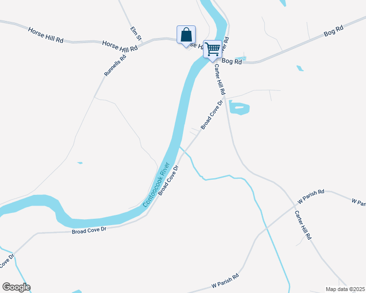 map of restaurants, bars, coffee shops, grocery stores, and more near 84 West Parish Road in Concord