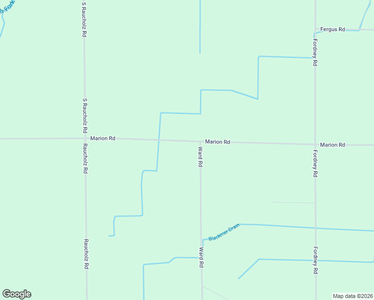 map of restaurants, bars, coffee shops, grocery stores, and more near 14585 Marion Road in Chesaning