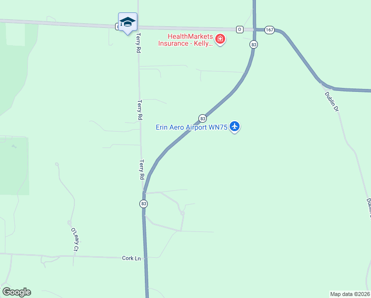 map of restaurants, bars, coffee shops, grocery stores, and more near 1442 Wisconsin 83 in Hartford