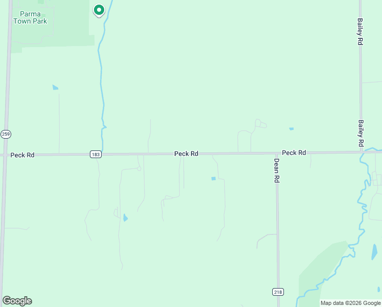 map of restaurants, bars, coffee shops, grocery stores, and more near 463 Peck Rd in Spencerport