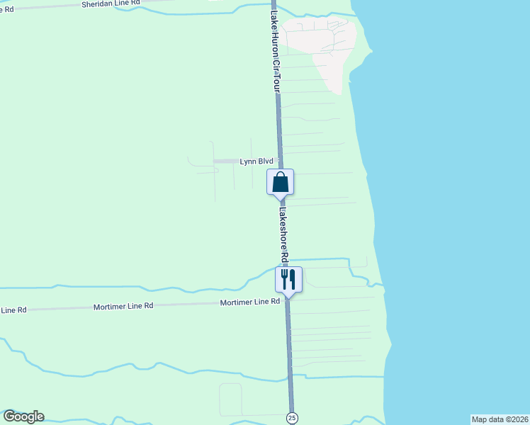 map of restaurants, bars, coffee shops, grocery stores, and more near 6320 Lakeshore Road in Lexington
