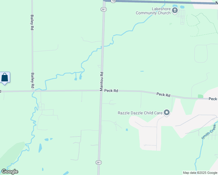 map of restaurants, bars, coffee shops, grocery stores, and more near 1330 Manitou Road in Hilton