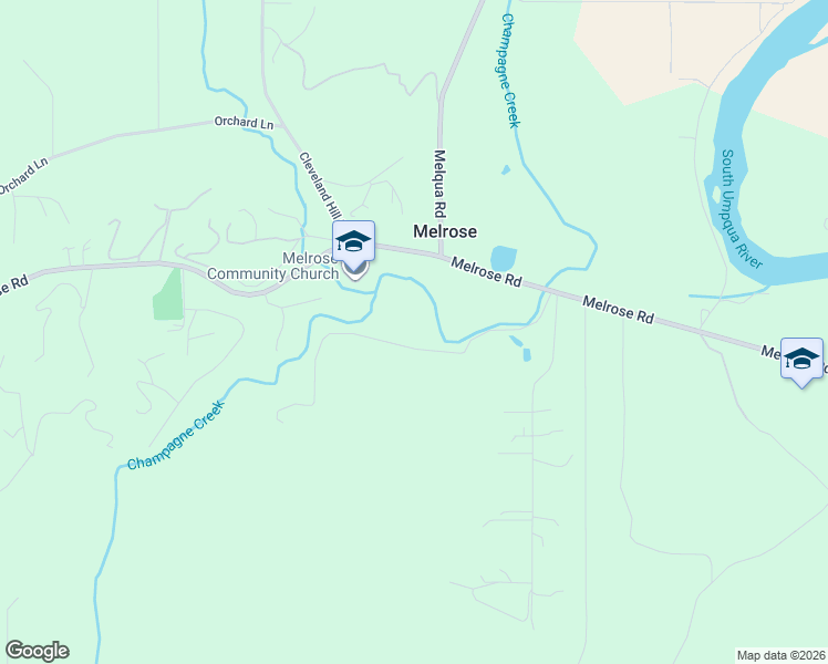 map of restaurants, bars, coffee shops, grocery stores, and more near 479 Heather Lane in Roseburg