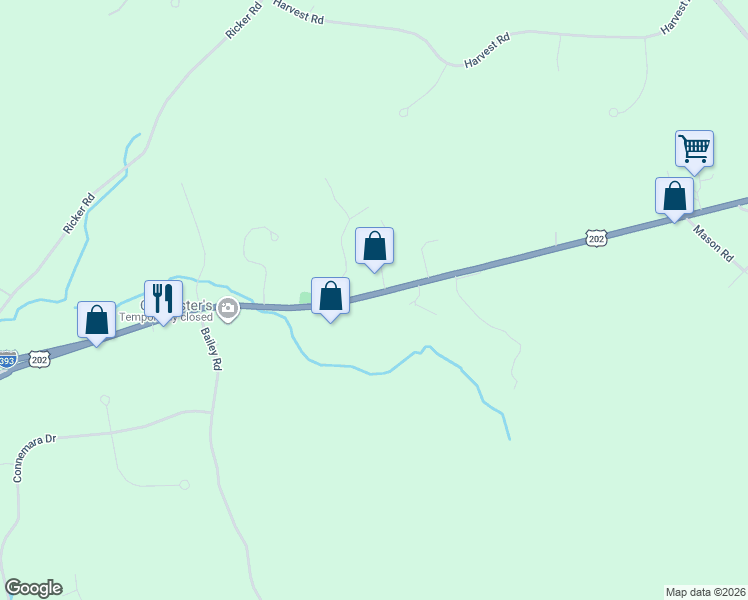 map of restaurants, bars, coffee shops, grocery stores, and more near 851 Dover Road in Pembroke