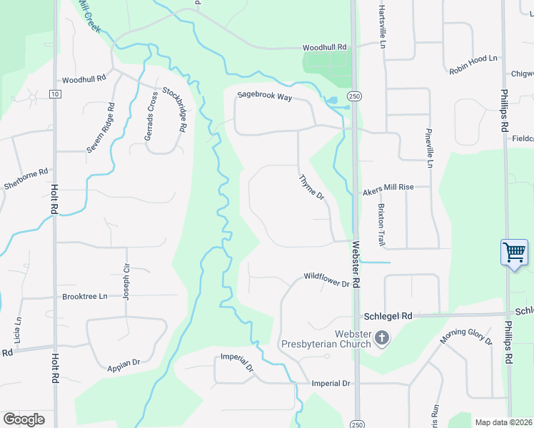 map of restaurants, bars, coffee shops, grocery stores, and more near 1466 Providence Drive in Webster
