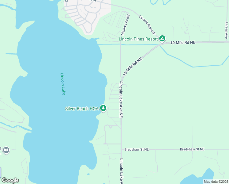 map of restaurants, bars, coffee shops, grocery stores, and more near 12766 Wagner Street Northeast in Gowen