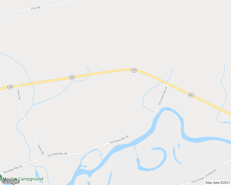 map of restaurants, bars, coffee shops, grocery stores, and more near 3465 Highway 49 in Blossvale